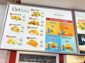 Chicken Spot Extras Prix