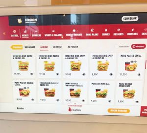 Menu De Burgers De Bœuf Burger King