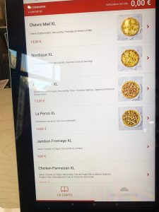 Menu De Commande De Pizza Hut