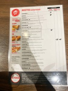 Pizza Hut Menu Carte