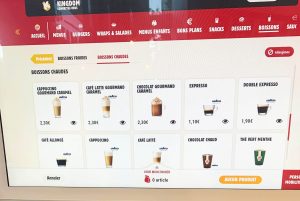 Prix Des Boissons Chez Burger King