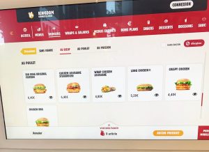 Prix Des Hamburgers De Poulet Sur Le Menu De Burger King